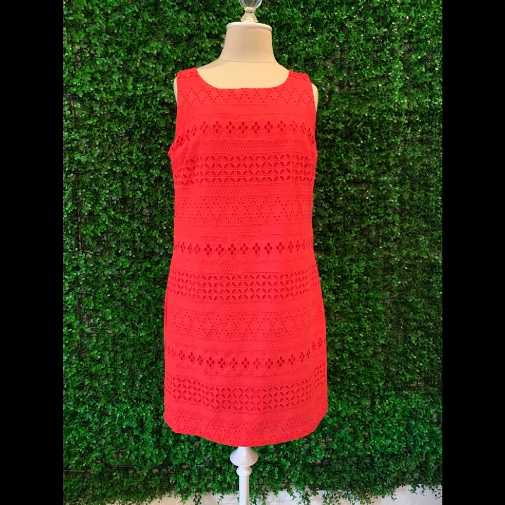 Pretty spring eyelet dress